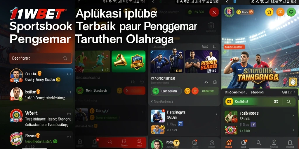 Tampilan antarmuka pengguna pada screenshot 11WBET dengan fitur sportsbook.