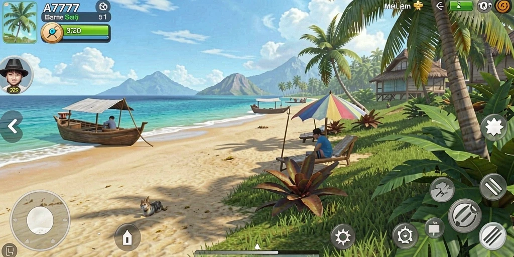 Tampilan gameplay <strong>A7777</strong> yang ceria dan menyenangkan bagi semua pemain.
