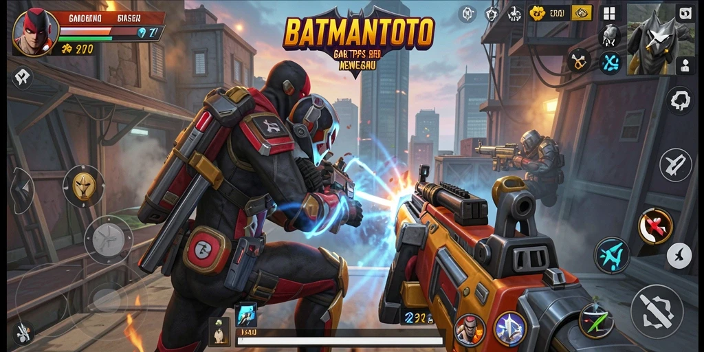 Tangkapan layar gameplay seru dari BATMANTOTO sebagai game TPS.