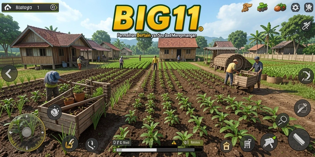Gameplay seru BIG11 yang menyajikan pengalaman bertani otentik.