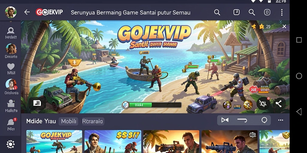 Tampilan gameplay Casual GOJEKVIP yang seru dan interaktif.