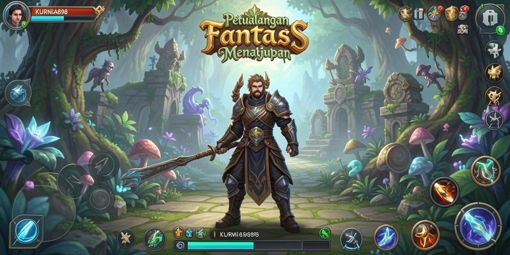 Tampilan gameplay RPG KURNIA898 yang mengasyikkan dan mendebarkan.