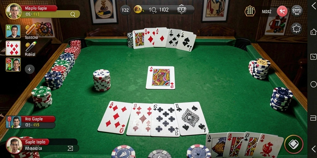 Tampilan menarik dari gameplay Gaple yang seru di N32.