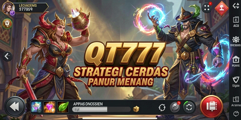 Tangkapan layar gameplay QT777 yang menunjukkan aksi strategi seru.