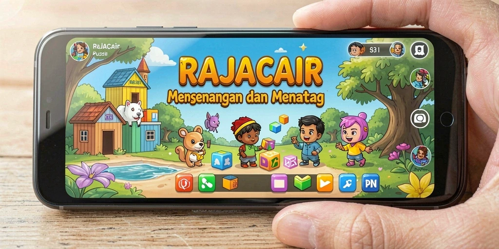 Tangkapan layar RAJACAIR menampilkan gameplay Puzzle yang menarik.