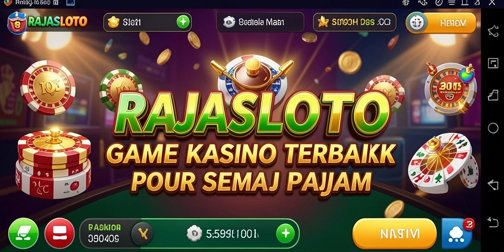 Tampilan gameplay menarik dari RAJASLOTO yang seru.