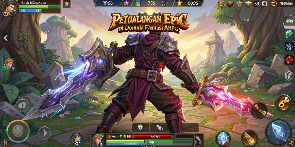 Tangkapan layar gameplay RP66 menampilkan aksi seru dalam dunia ARPG.