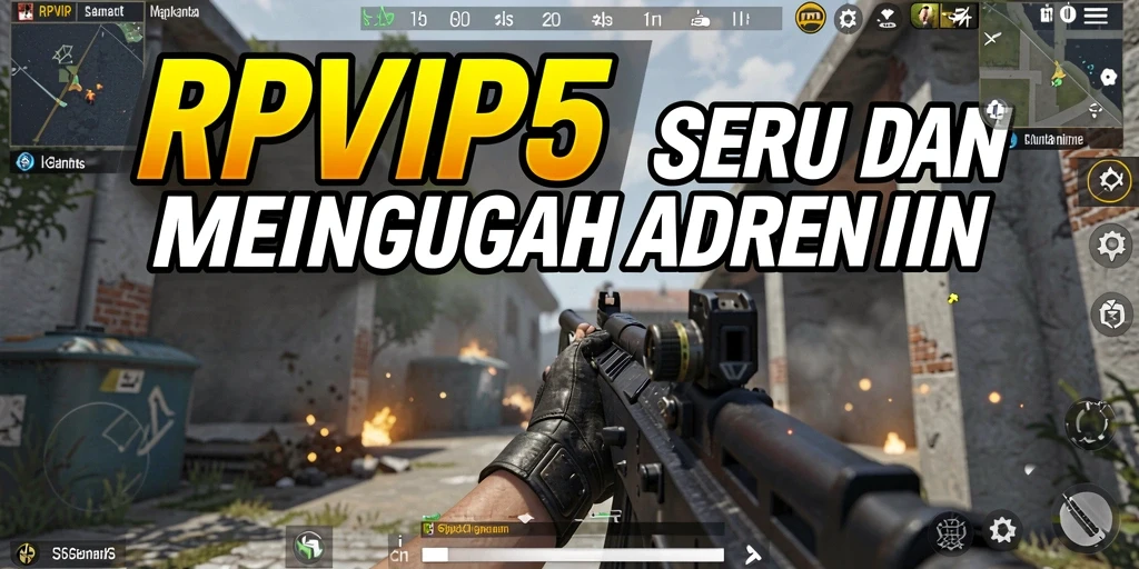 Tampilan gameplay seru di RPVIP5 dengan aksi tembak-menembak yang intens.