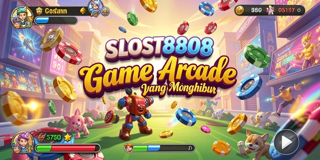 Tangkapan layar utama SLOST8808 dengan gameplay arcade yang seru.