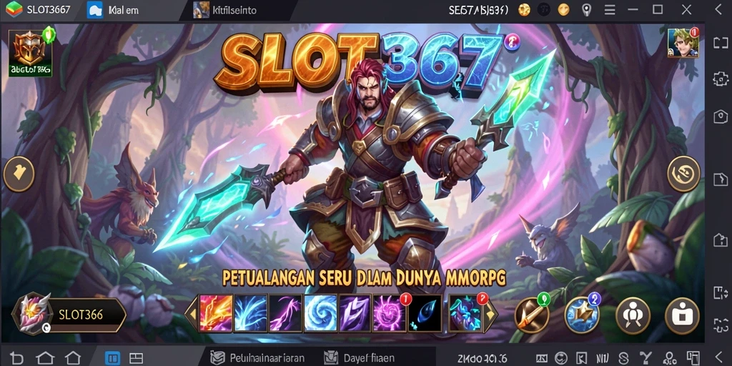Screenshot menunjukkan pemain sedang beraksi dalam dunia fantasi SLOT367.